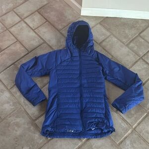 Adidas royal blue Terrex down puffer warm jacket small